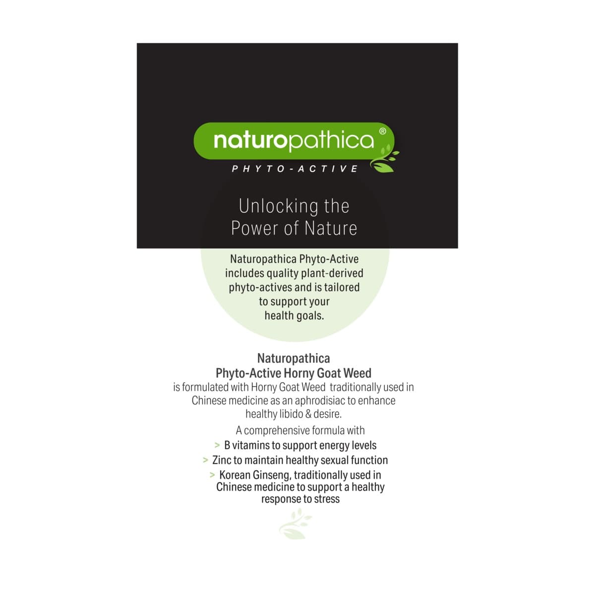 Thumbnail Naturopathica Horny Goat Weed for Him 50 Tablets
