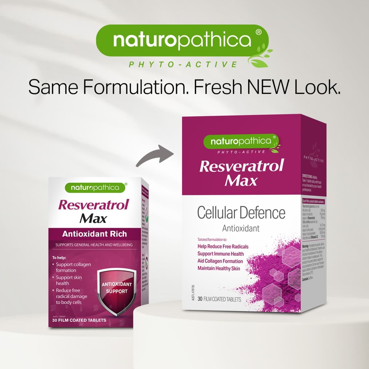 Thumbnail Naturopathica Resveratrol Max Antioxidant Rich 30 Tablets