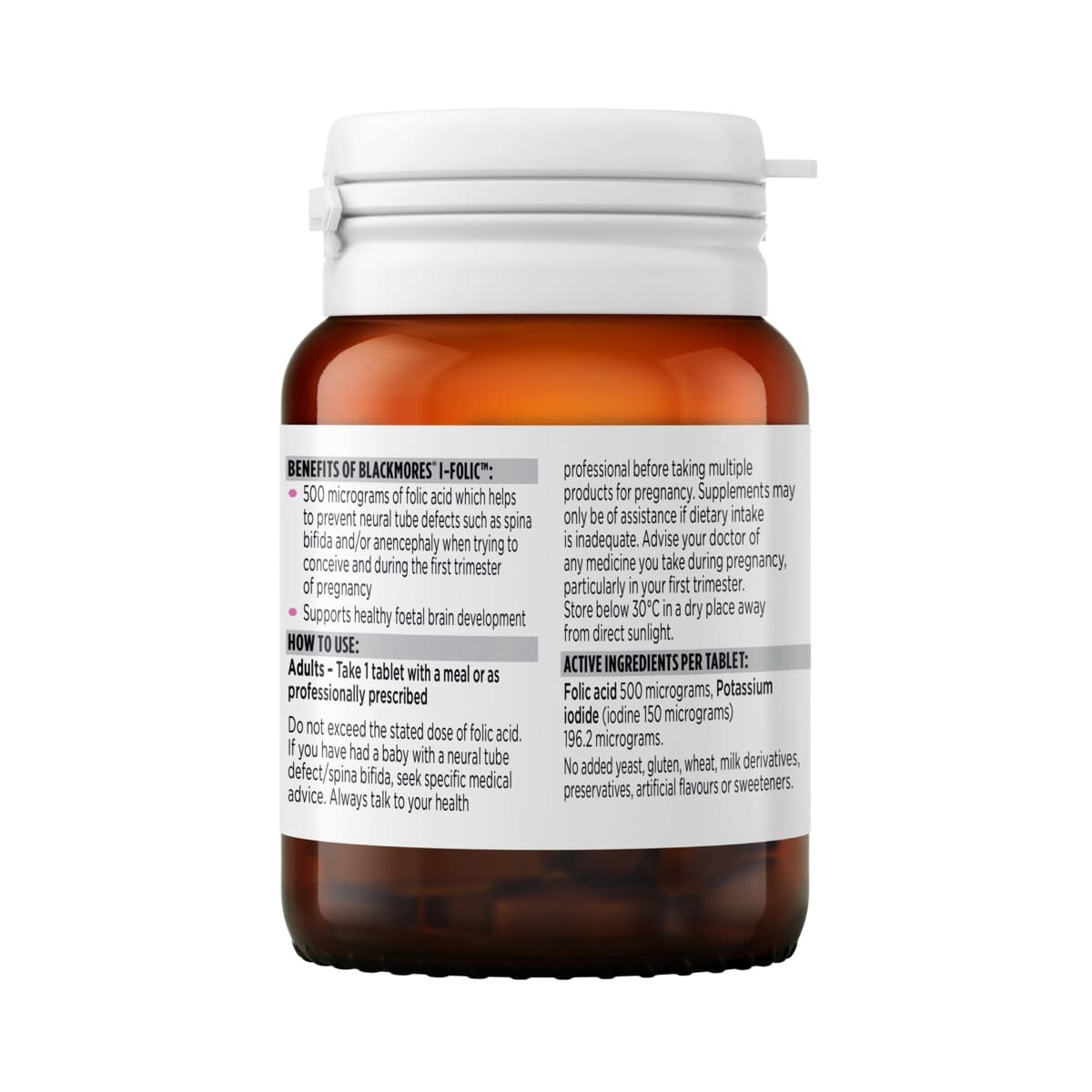 Thumbnail Blackmores I-Folic 150 Tablets