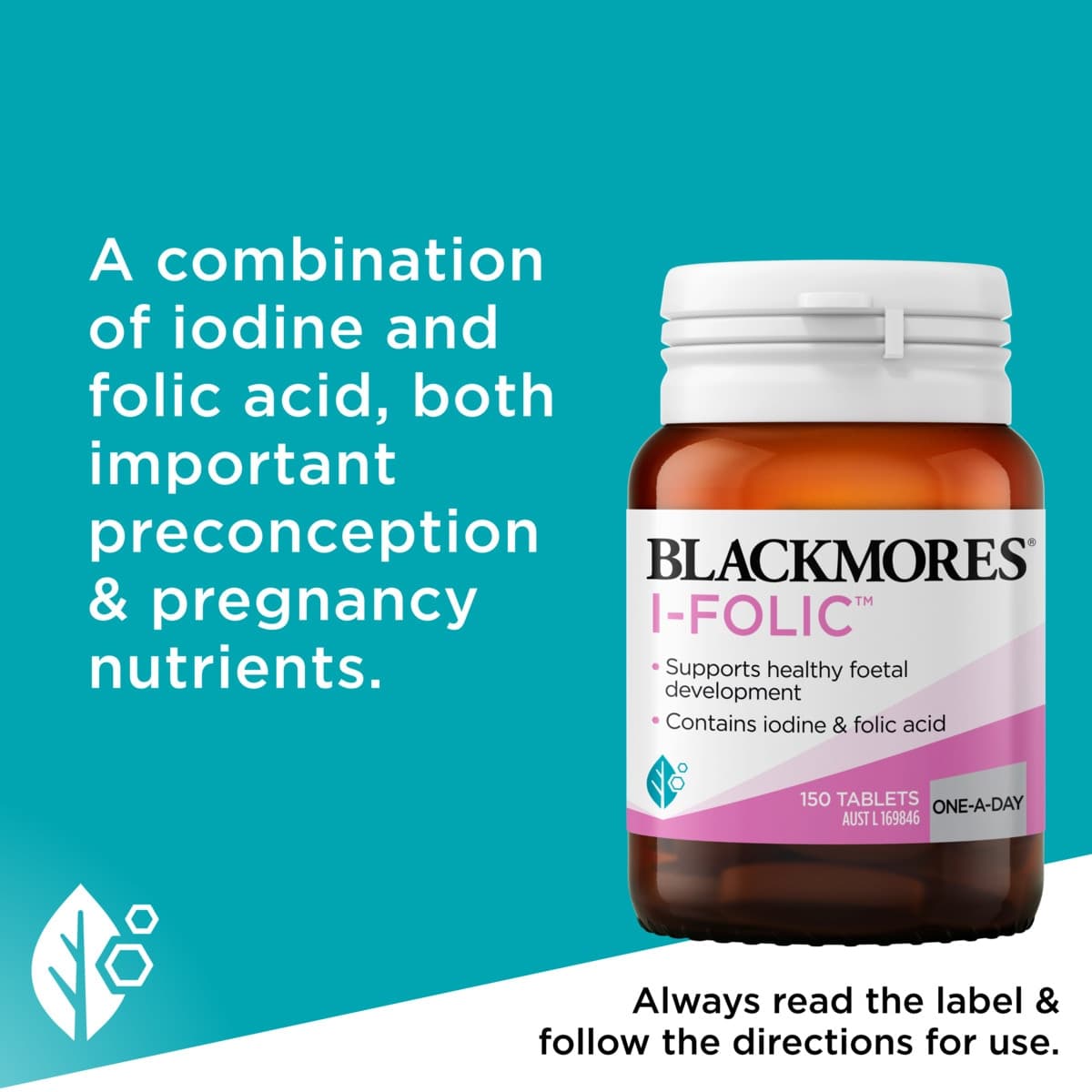 Thumbnail Blackmores I-Folic 150 Tablets