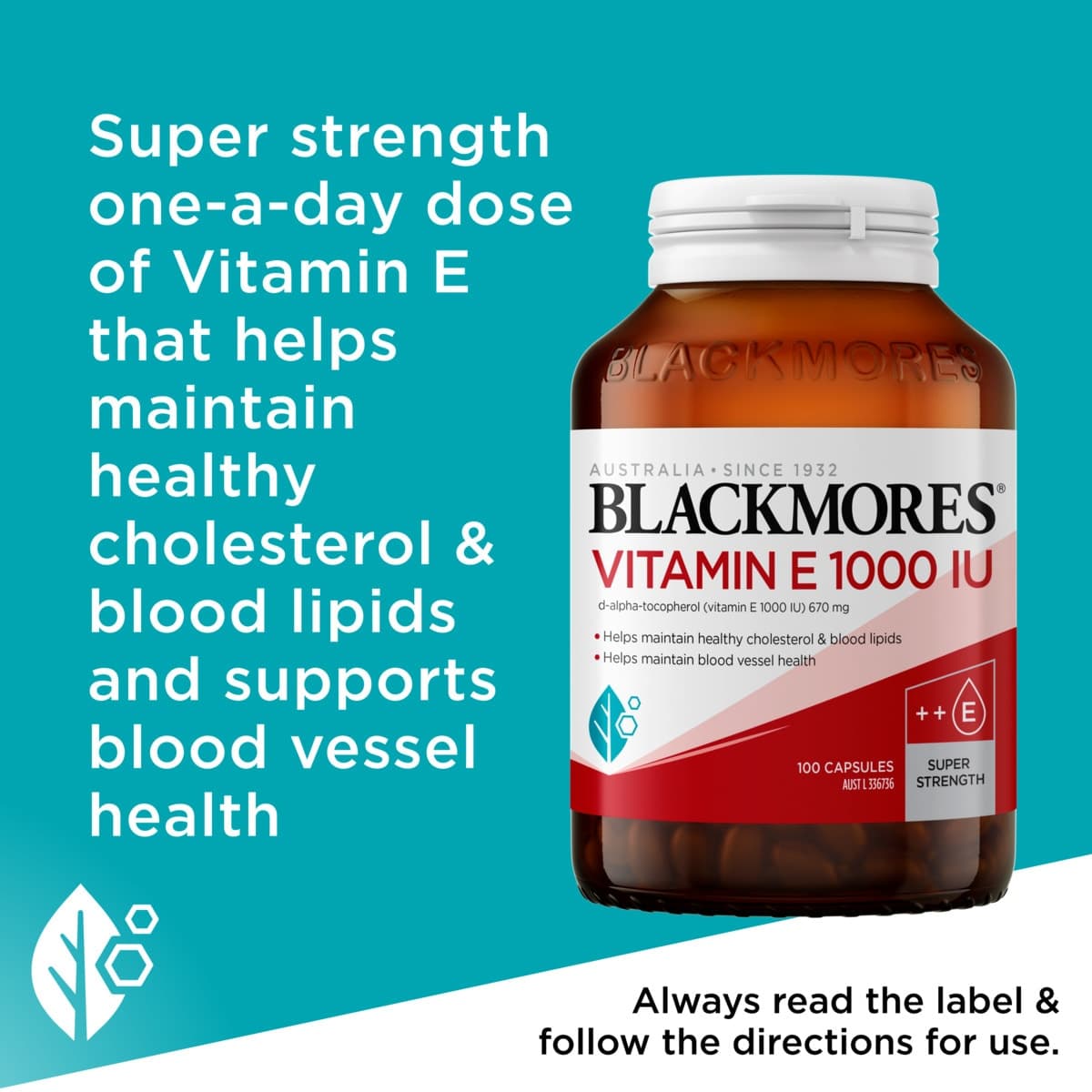 Thumbnail Blackmores Vitamin E 1000IU 100 Capsules