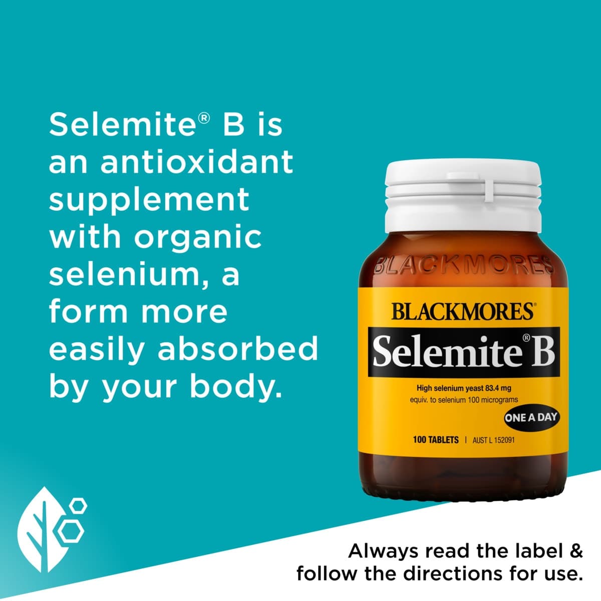 Thumbnail Blackmores Selemite B 100 Tablets