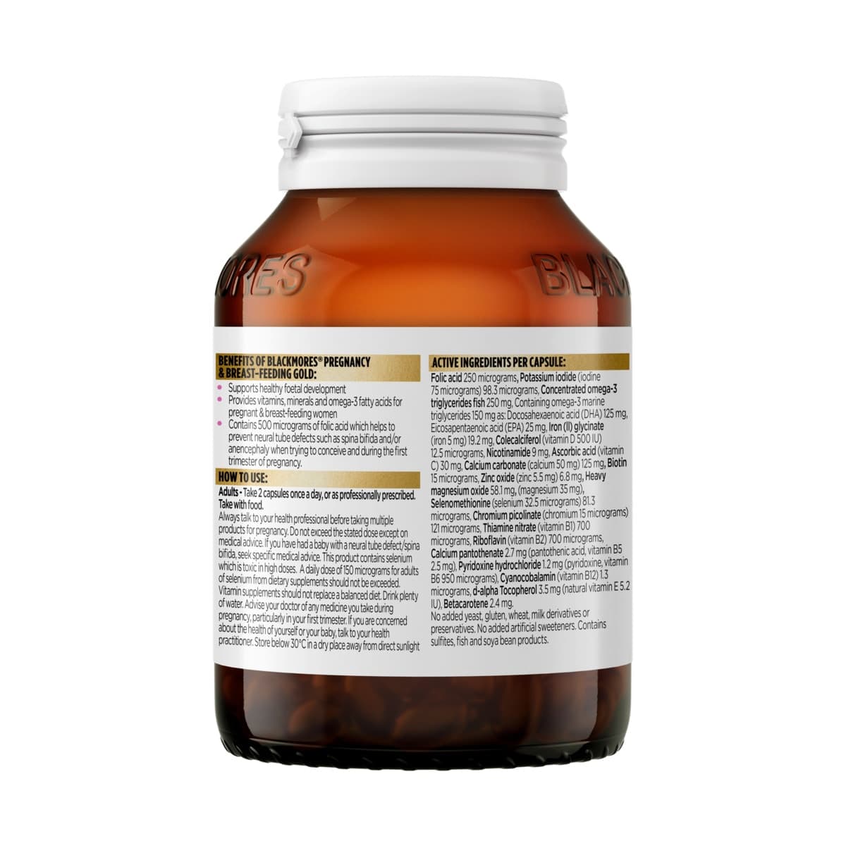 Thumbnail Blackmores Pregnancy & Breastfeeding Gold 60 Capsules
