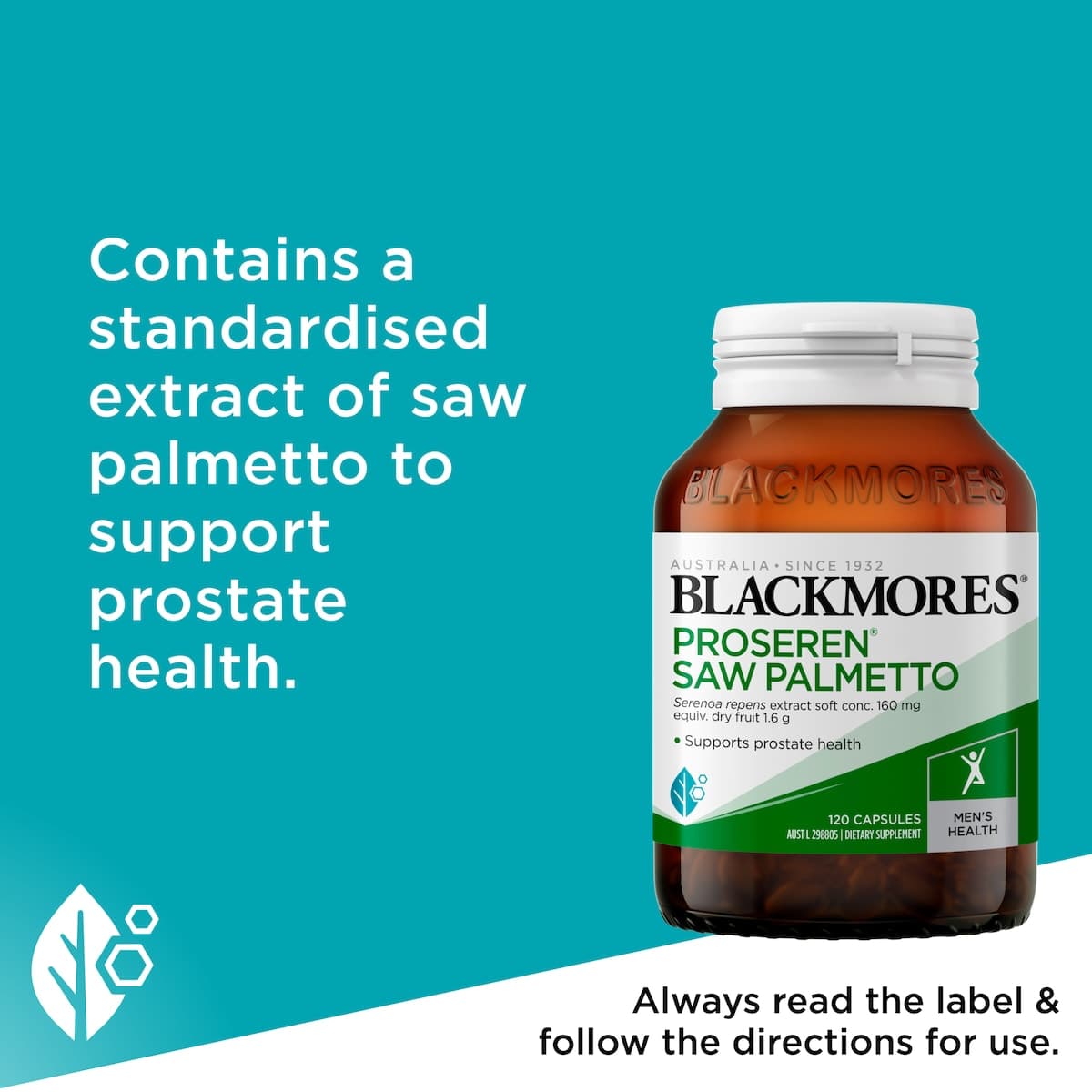 Thumbnail Blackmores Proseren Saw Palmetto Prostate Support 120 Capsules
