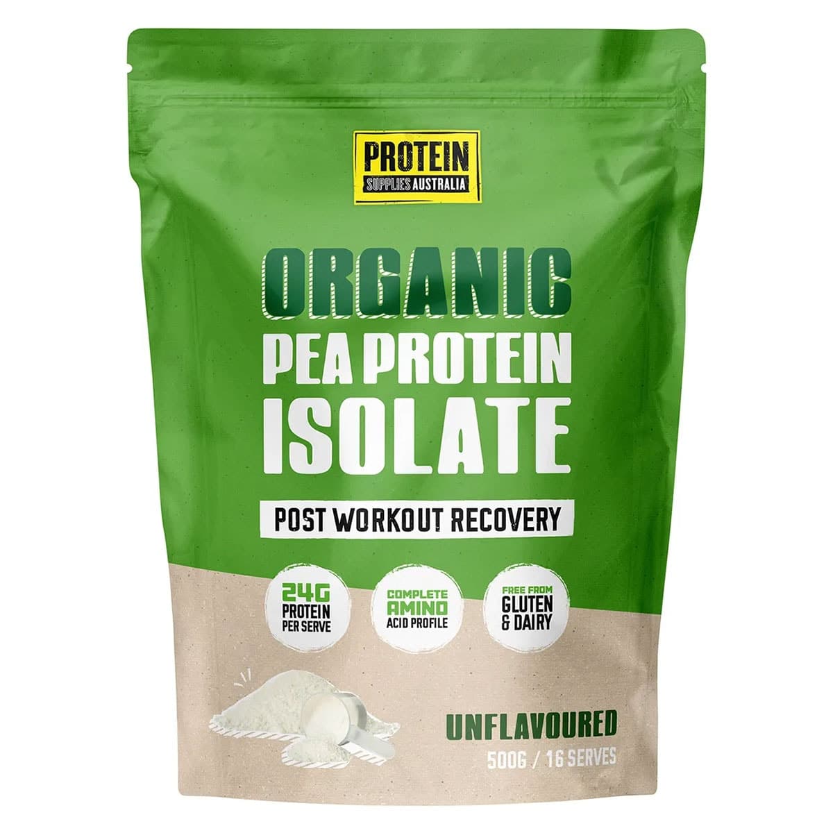 Thumbnail Protein Supplies Australia Pea Protein Isolate Unflavoured 500g