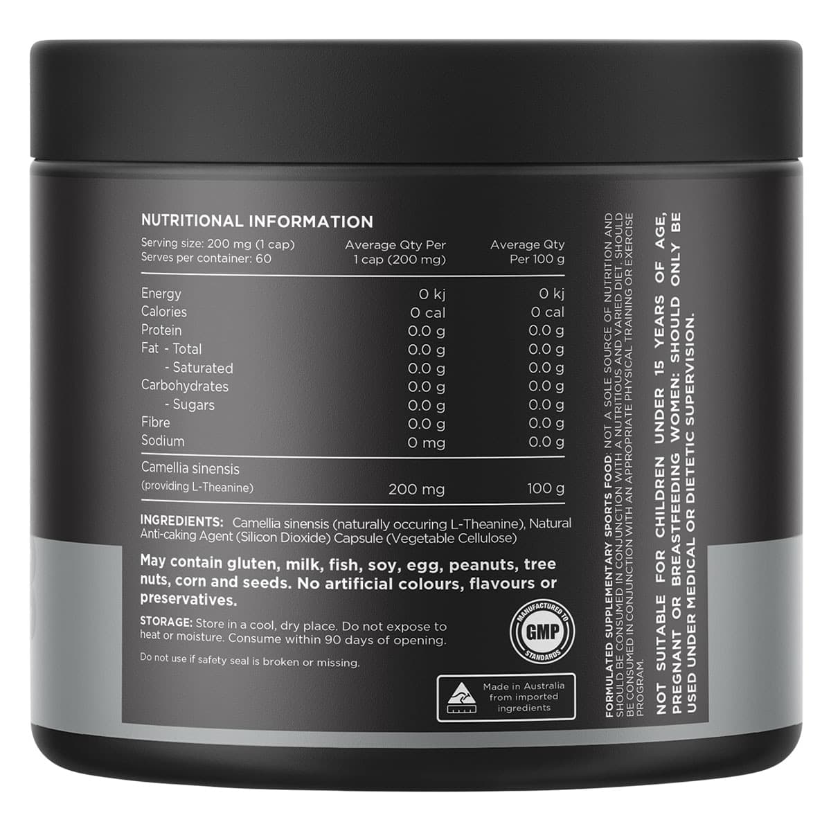 Thumbnail Switch Nutrition L-Theanine From Green Tea 60 Capsules