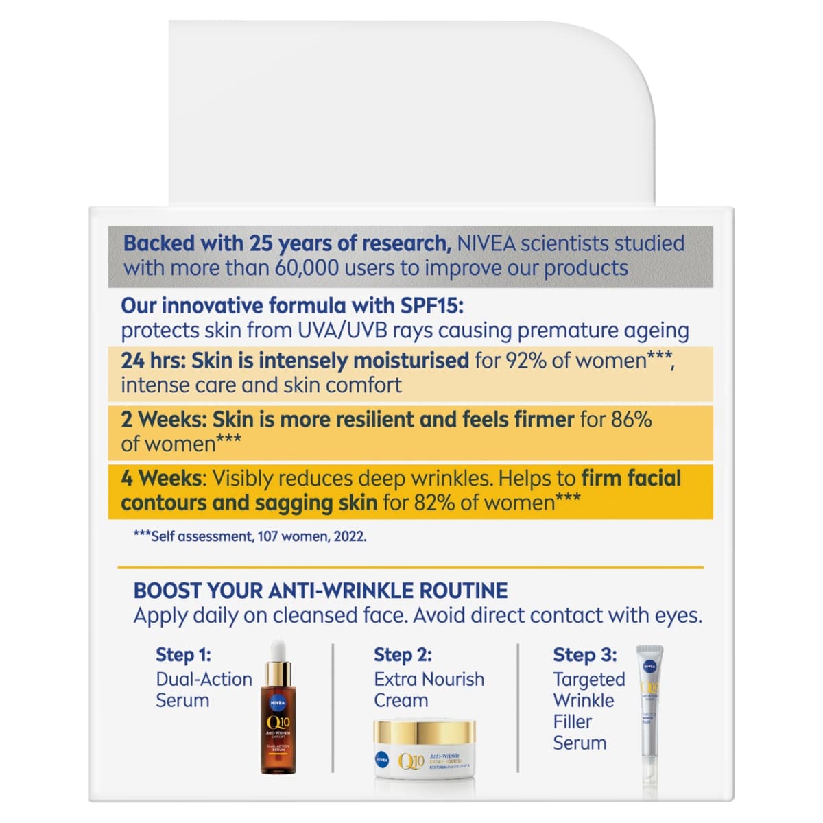 Thumbnail Nivea Q10 Anti-Wrinkle Extra Nourish Deep Restoring Day Cream SPF15 50ml
