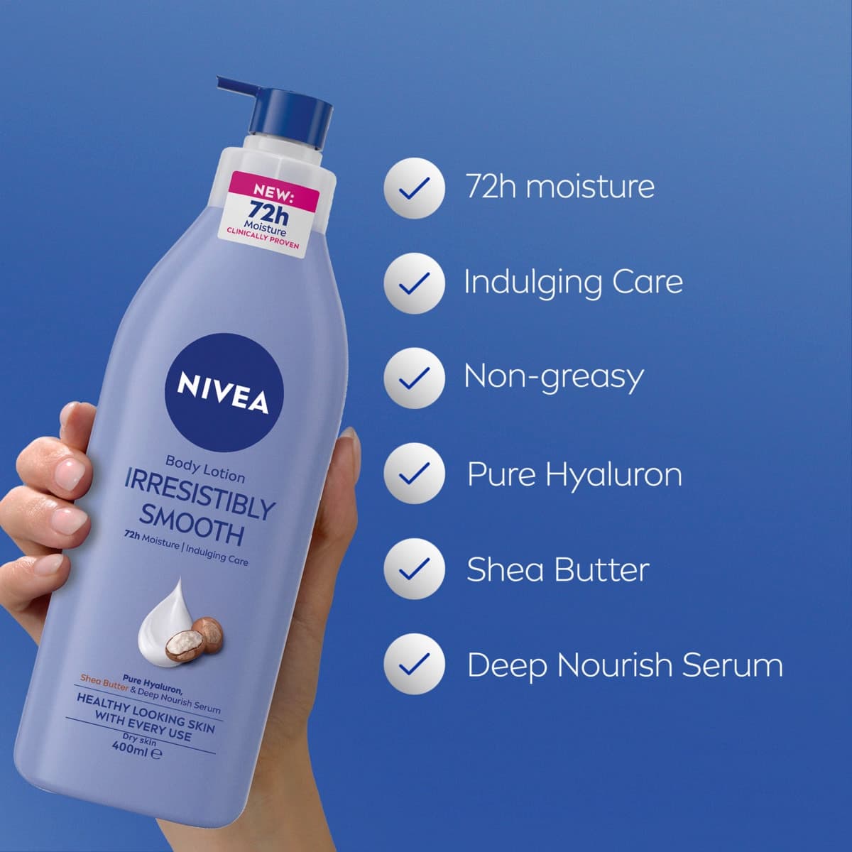 Thumbnail Nivea Irresistibly Smooth Body Lotion 400ml