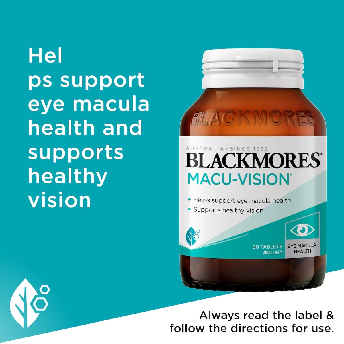 Thumbnail Blackmores Macu-Vision 90 Tablets