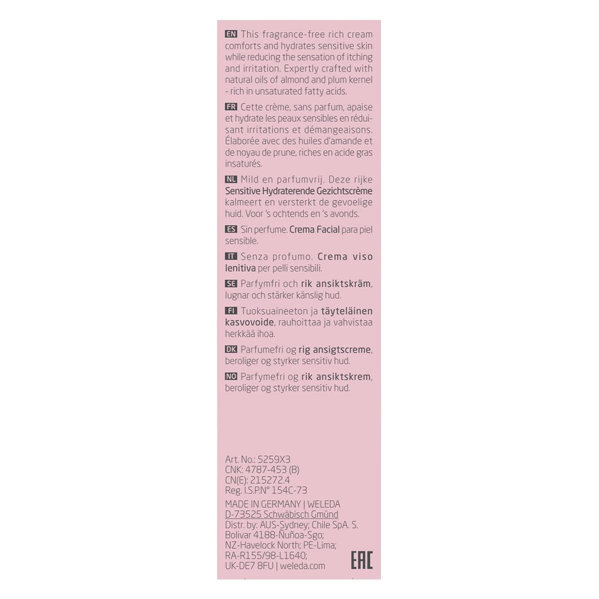 Thumbnail Weleda Sensitive Facial Lotion Almond Light 30ml