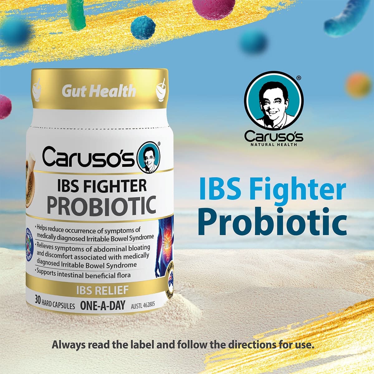 Thumbnail Carusos Probiotic - IBS Fighter 30 Capsules