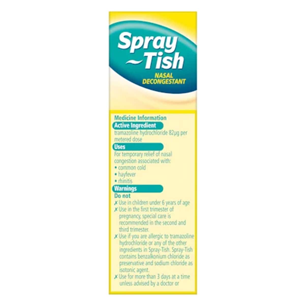 Thumbnail Spray-Tish Nasal Decongestant Rapid Relief 10ml 
