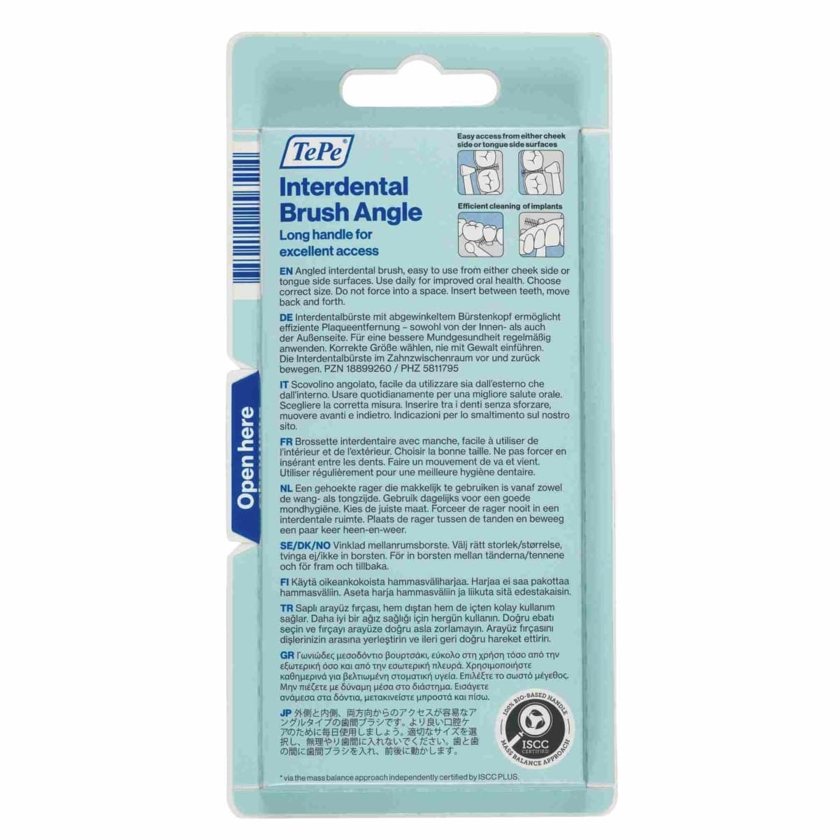 Thumbnail TePe Interdental Brush Angle Pink (ISO Size 0) 0.4mm 6 Pack