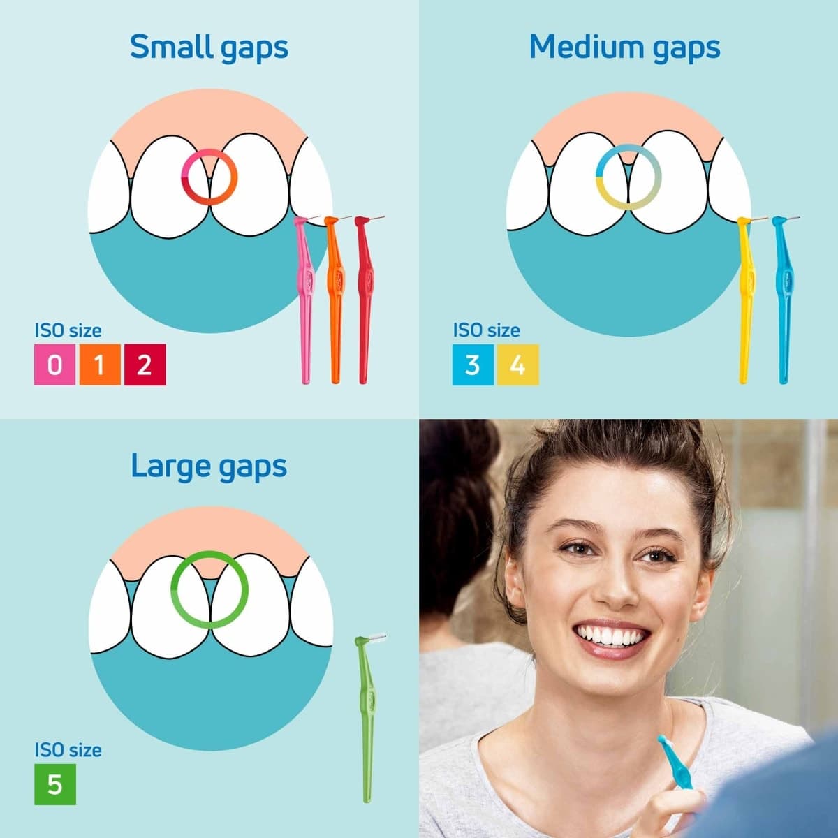Thumbnail TePe Interdental Brush Angle Yellow (ISO Size 4) 0.7mm 6 Pack