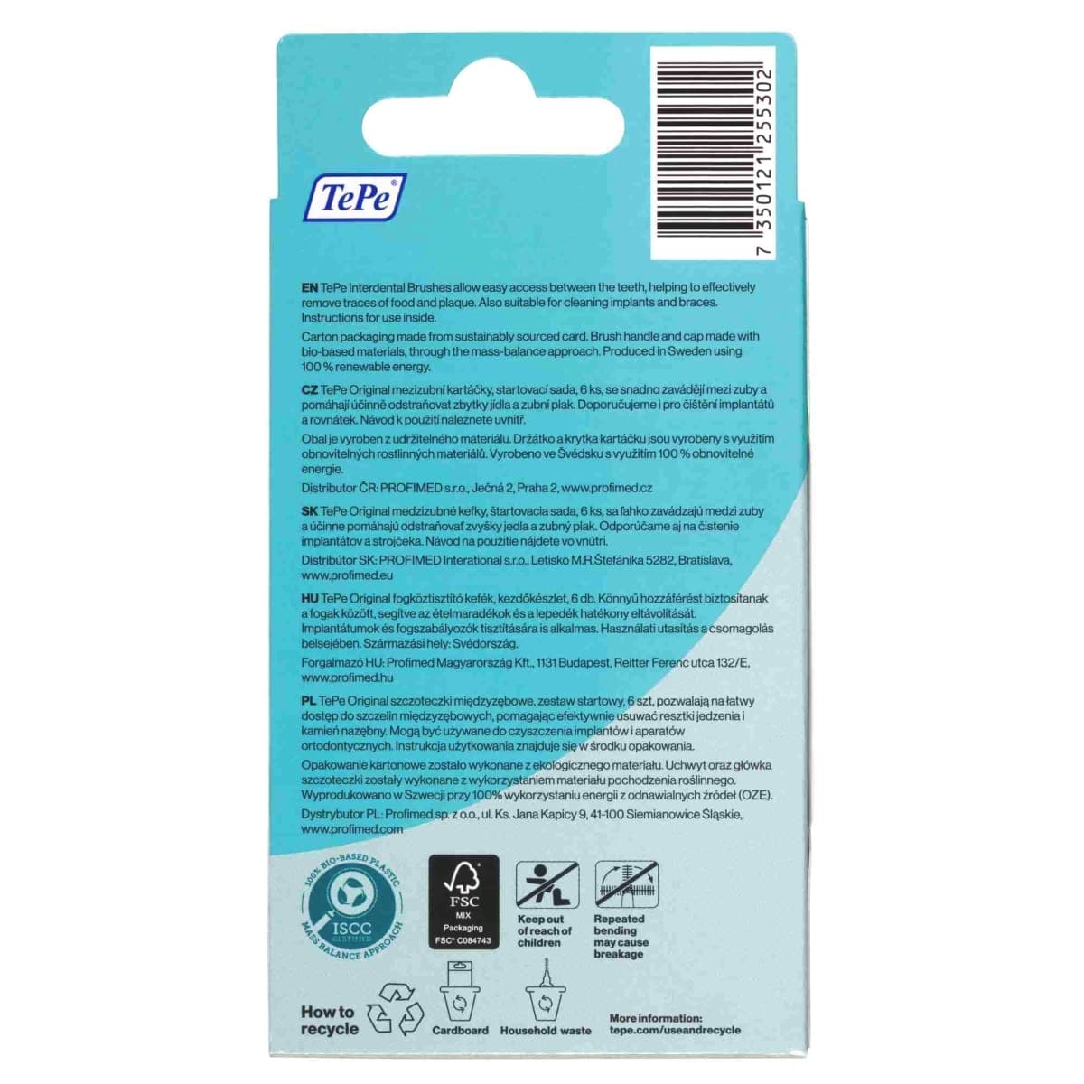 Thumbnail TePe Interdental Brush 0.7mm Yellow 6 Pack