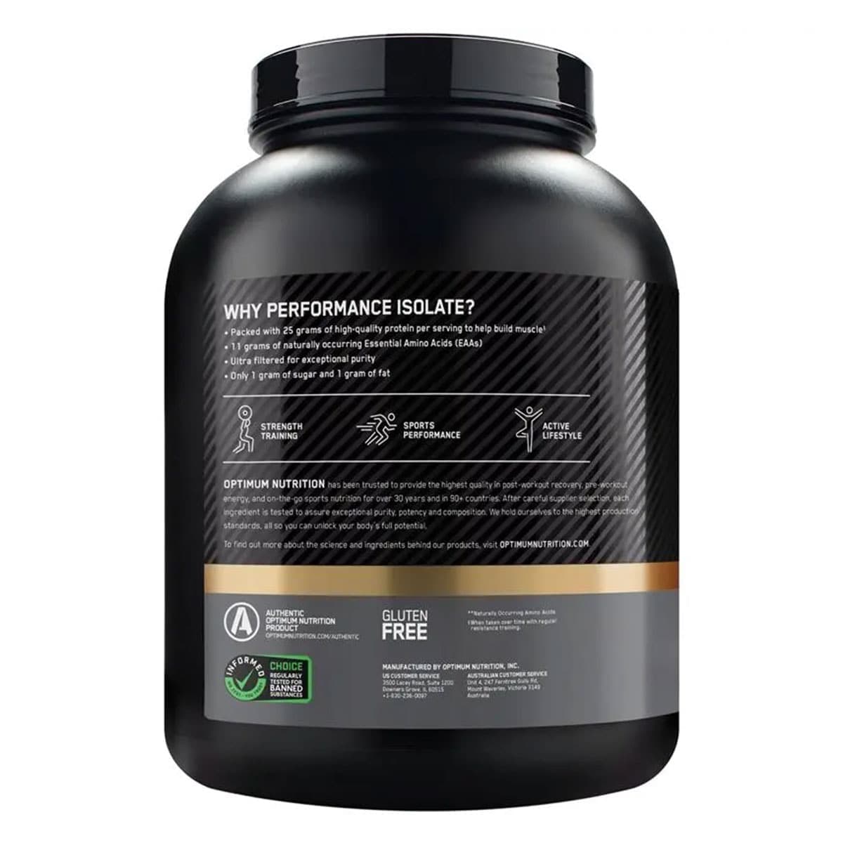 Thumbnail Optimum Nutrition Performance Isolate Protein Vanilla 2.28Kg