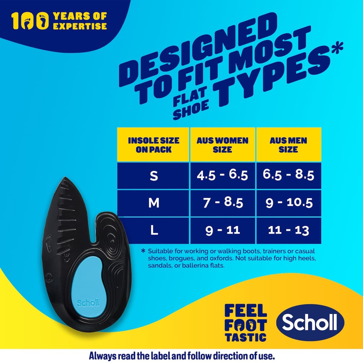 Thumbnail Scholl In-balance Heel Pain Relief Orthotic Insole Medium 1 Pair
