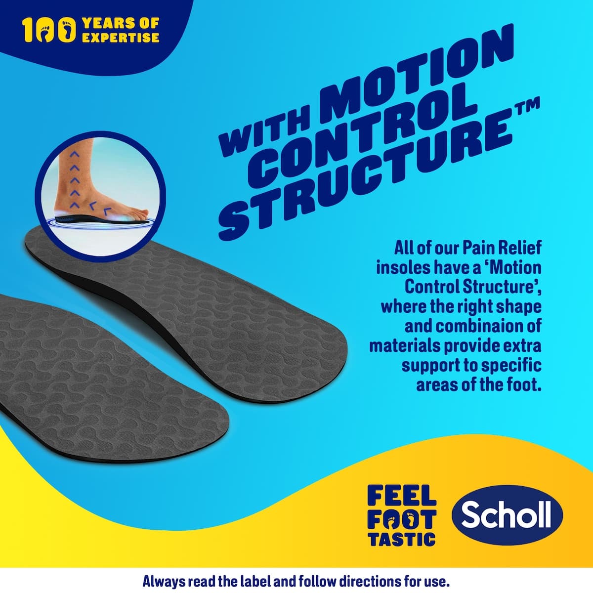 Thumbnail Scholl In-balance Lower Back Pain Relief Orthotic Insole Large 1 Pair