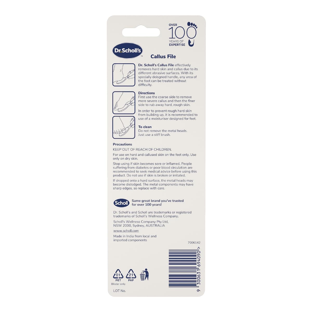 Thumbnail Scholl Callus File 1 Pack