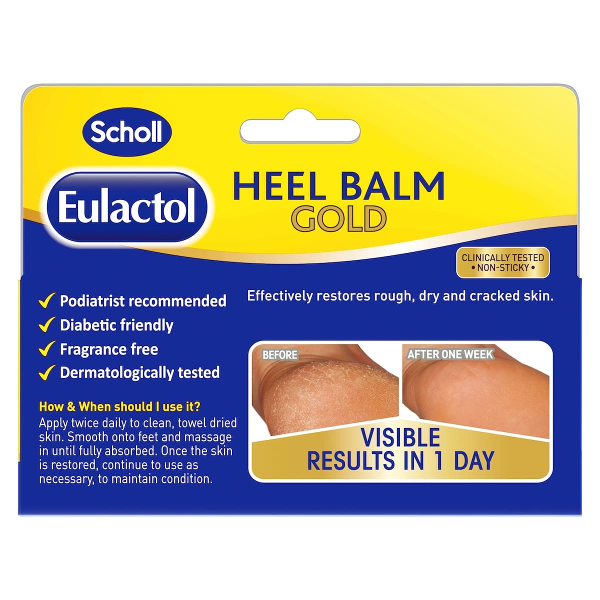 Thumbnail Scholl Eulactol Heel Balm Gold 120ml