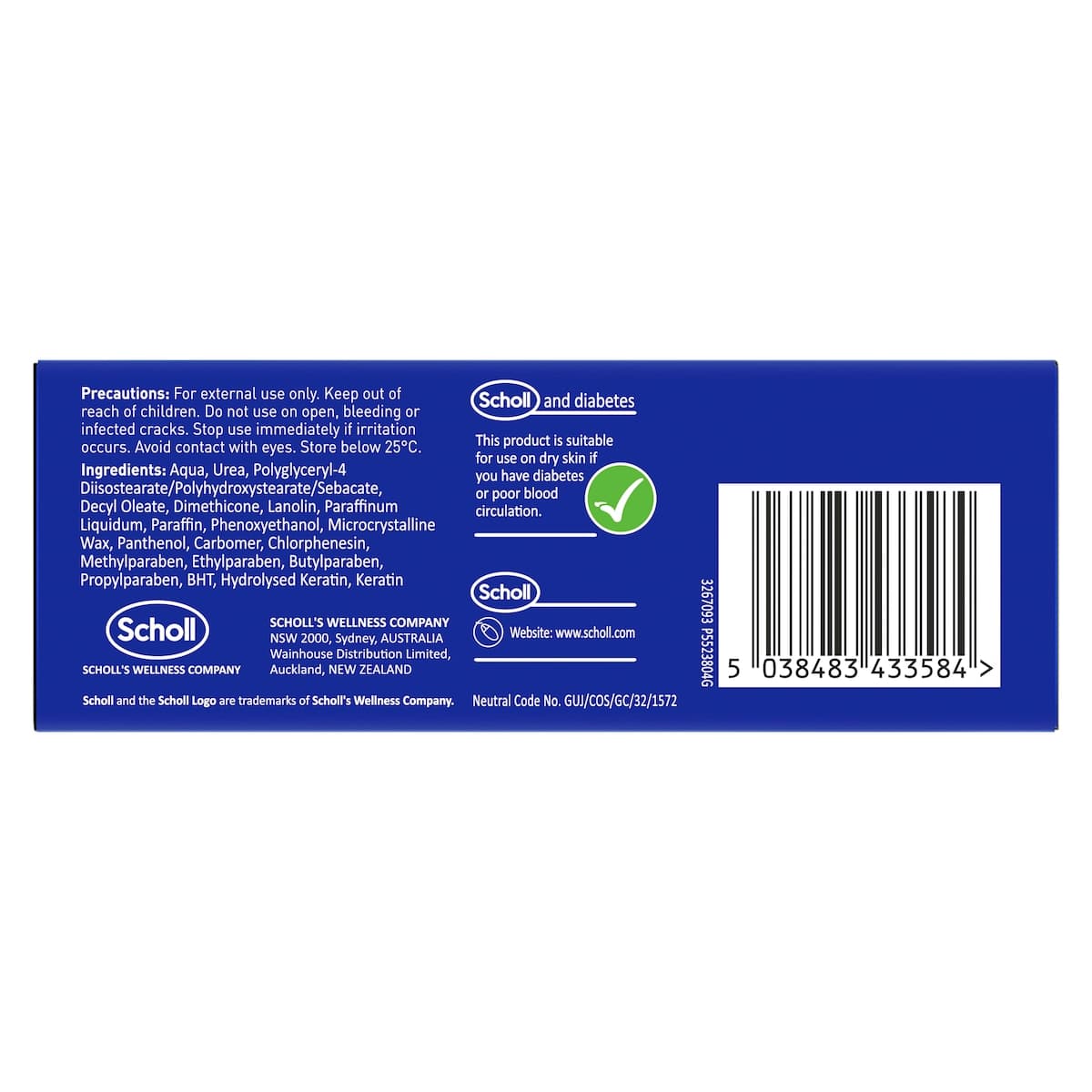 Thumbnail Scholl Eulactol Heel Balm Gold 120ml