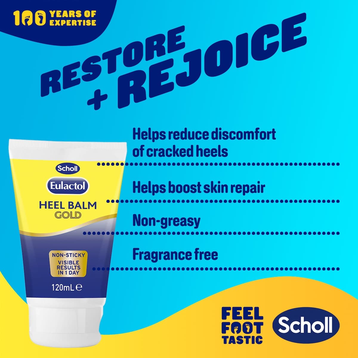 Thumbnail Scholl Eulactol Heel Balm Gold 120ml