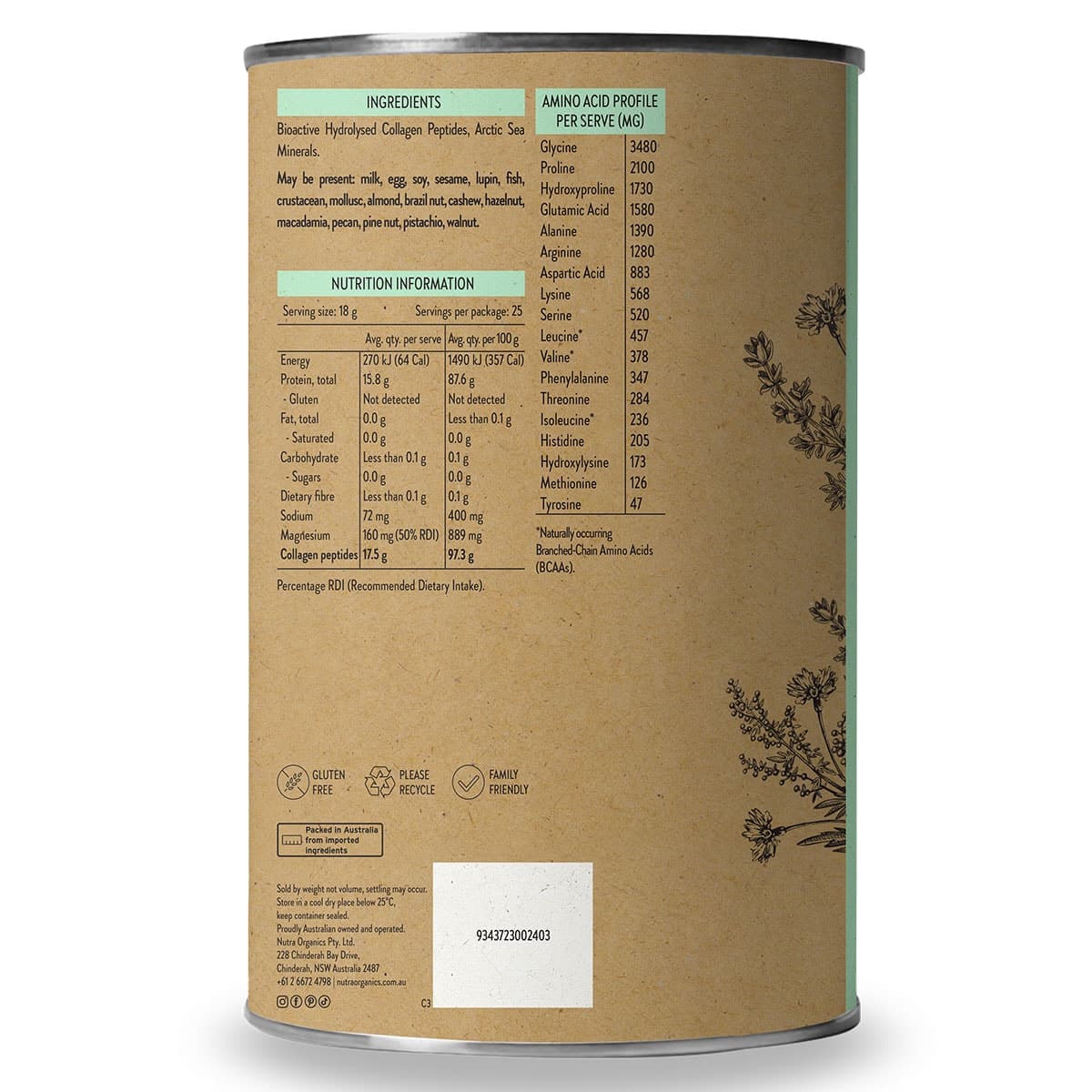 Thumbnail Nutra Naturals Collagen Build Powder 450g
