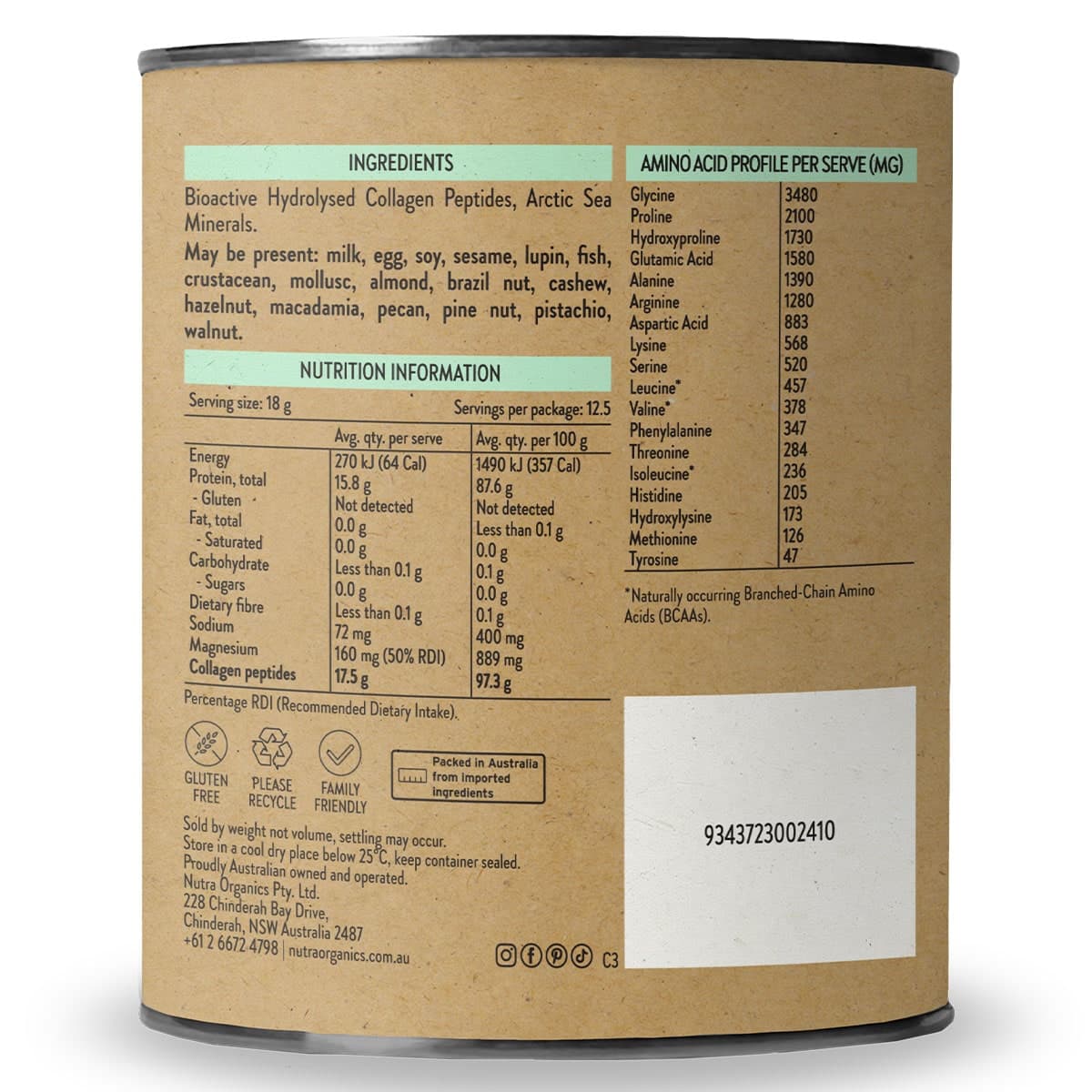 Thumbnail Nutra Naturals Collagen Build Powder 225g