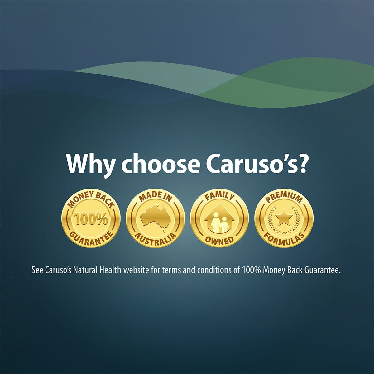 Thumbnail Carusos Ashwagandha + L-Theanine 60 Tablets