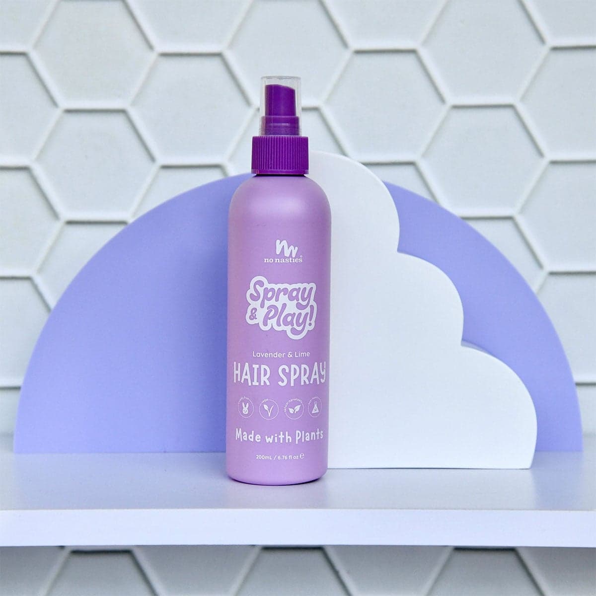 Thumbnail No Nasties Kids Plant Based Hair Spray Lavender & Lime 200ml