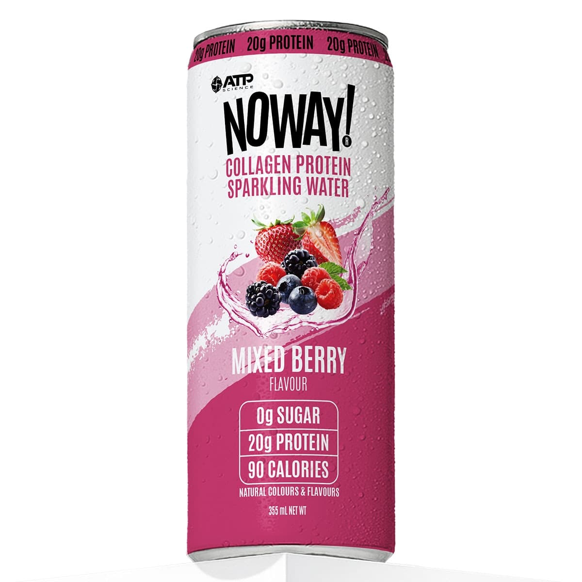 Thumbnail ATP Science Noway Collagen Protein Water Sparking Water Mixed Berry 355ml