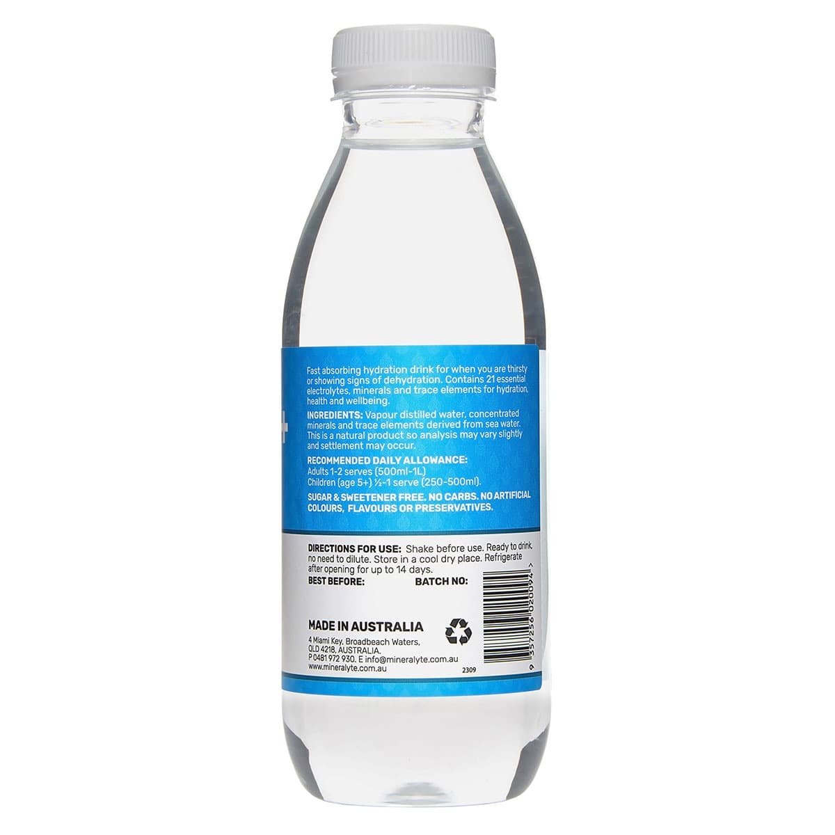 Thumbnail Mineralyte Hydrate+ Ready To Drink Unflavoured 500ml