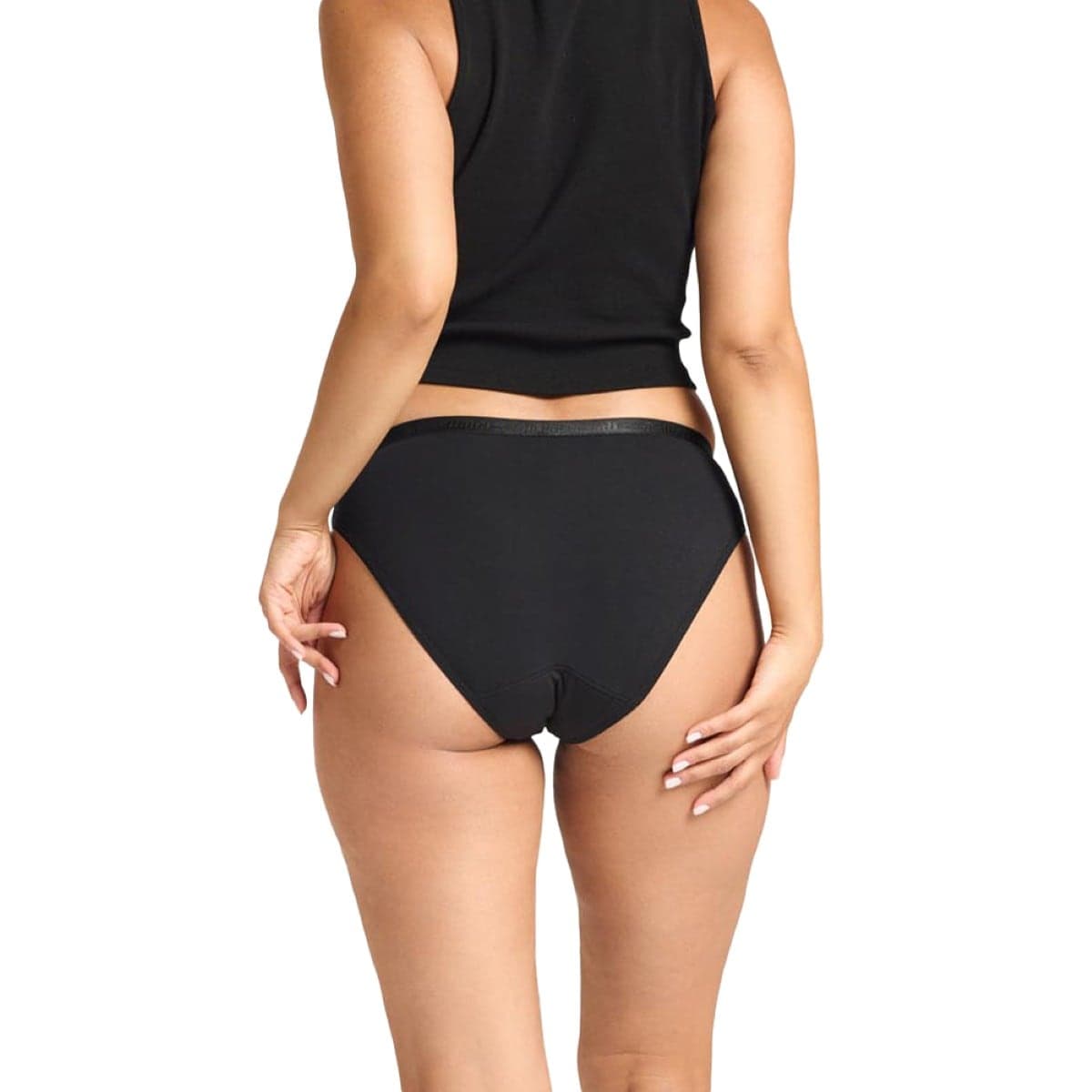 Thumbnail Modibodi Classic Bikini Light-Moderate Black 08/XS