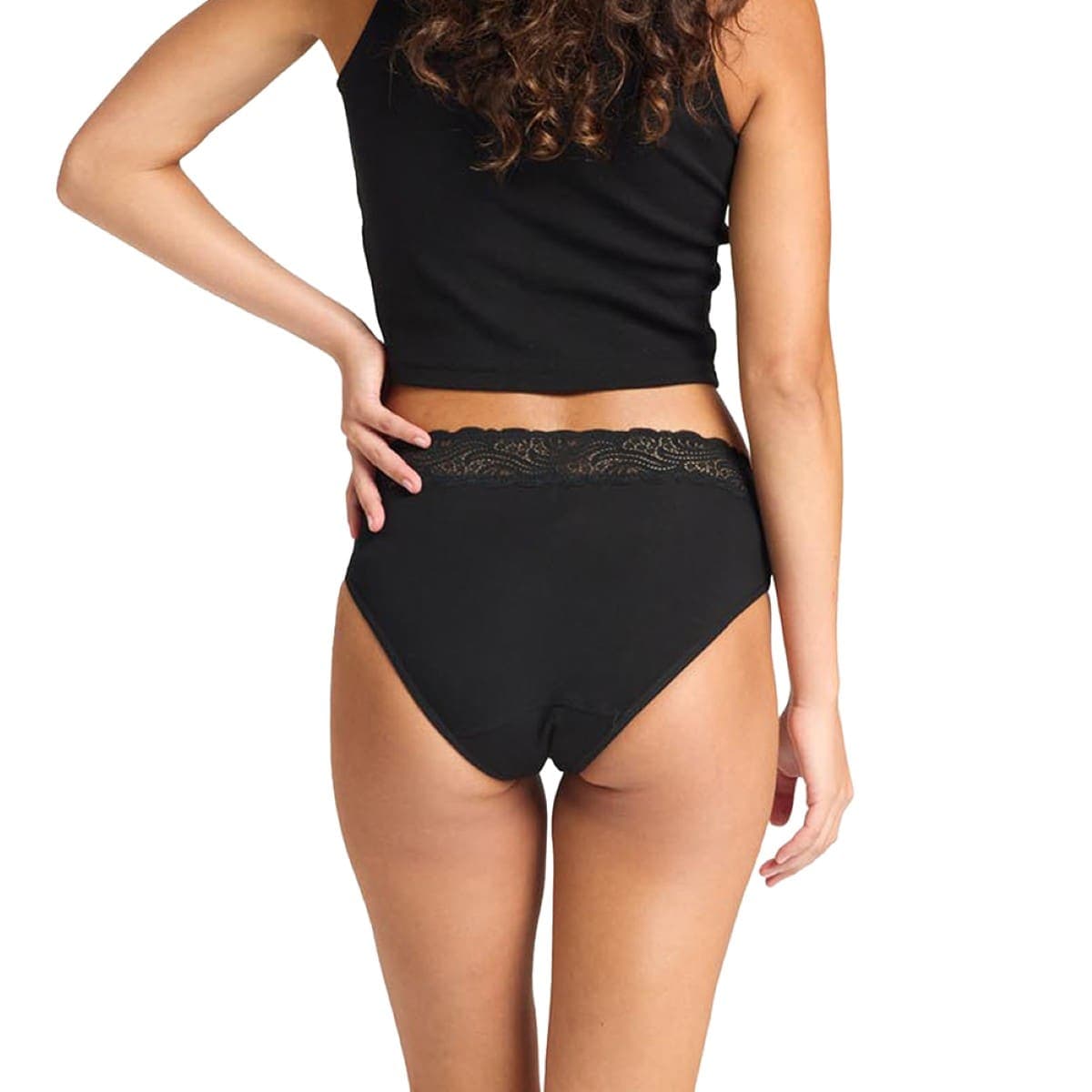 Thumbnail Modibodi Sensual Hi Waist Bikini Light-Moderate Black 14/L