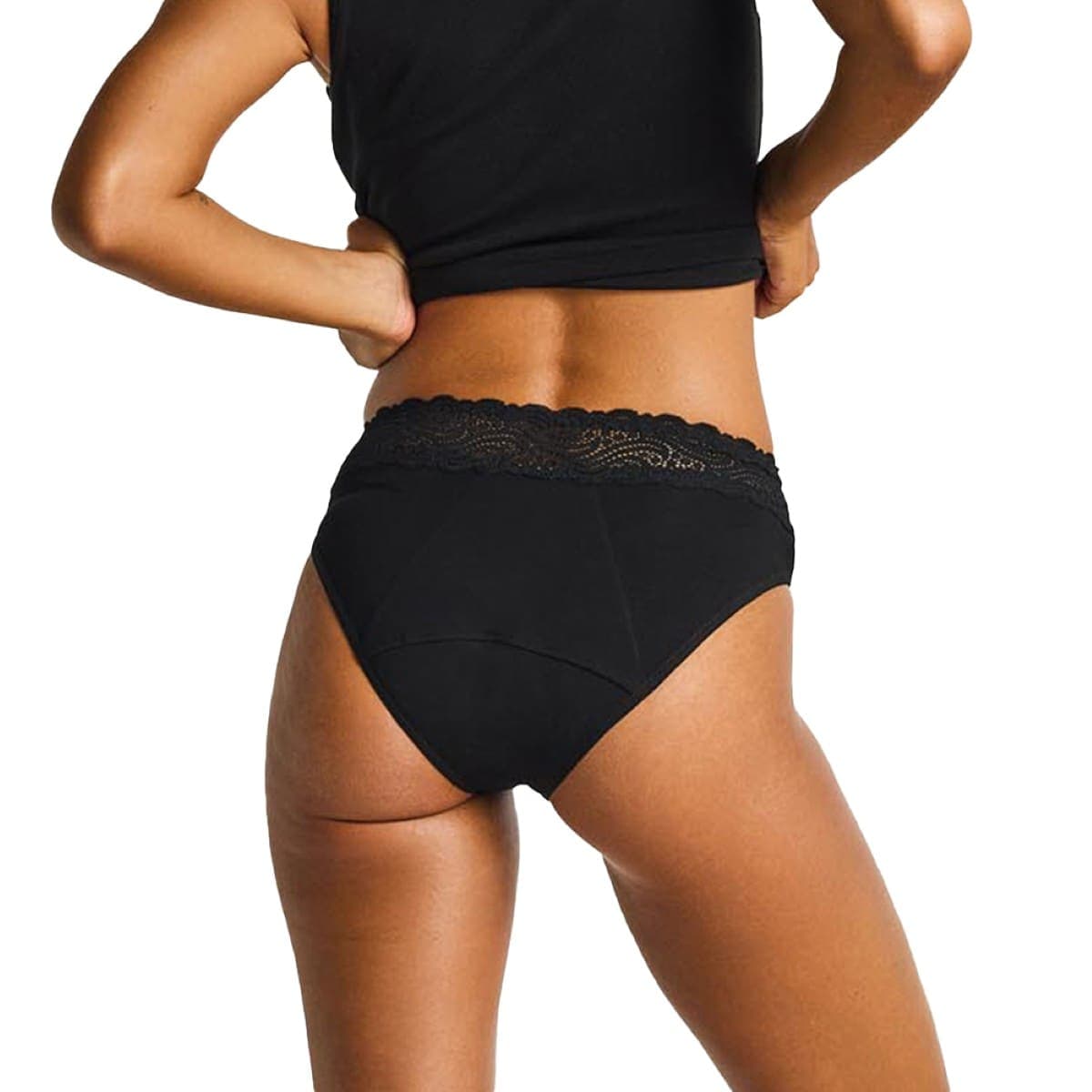 Thumbnail Modibodi Period Underwear Sensual High Waist Bikini Super-Overnight Black 18/2XL