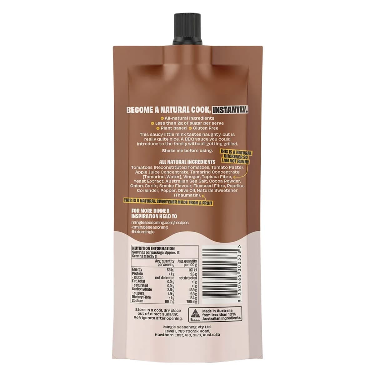 Thumbnail Mingle Your Main Squeeze Sauce BBQ 250g