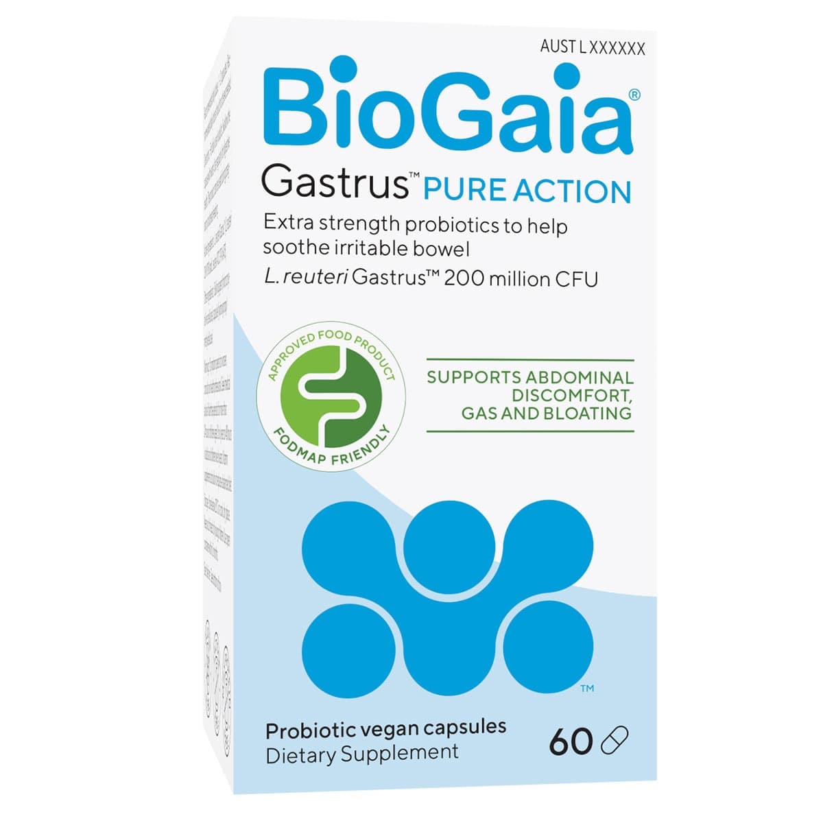 Thumbnail BioGaia Gastrus Pure Capsules 60 Capsules