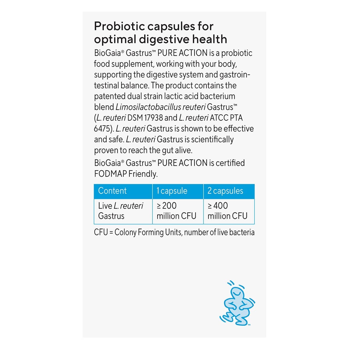 Thumbnail BioGaia Gastrus Pure Capsules 60 Capsules