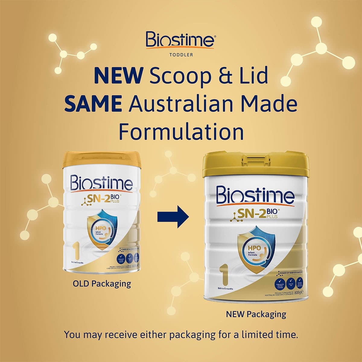 Thumbnail Biostime SN-2 Bio Plus HPO Infant Formula (0-6 months) - 800g
