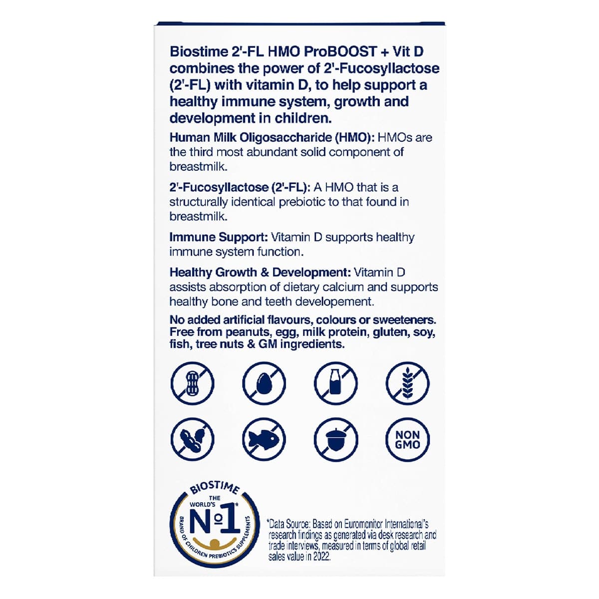 Thumbnail Biostime 2 FL HMO Proboost+Vitamin D Powder 28 x 1.6g Sachets