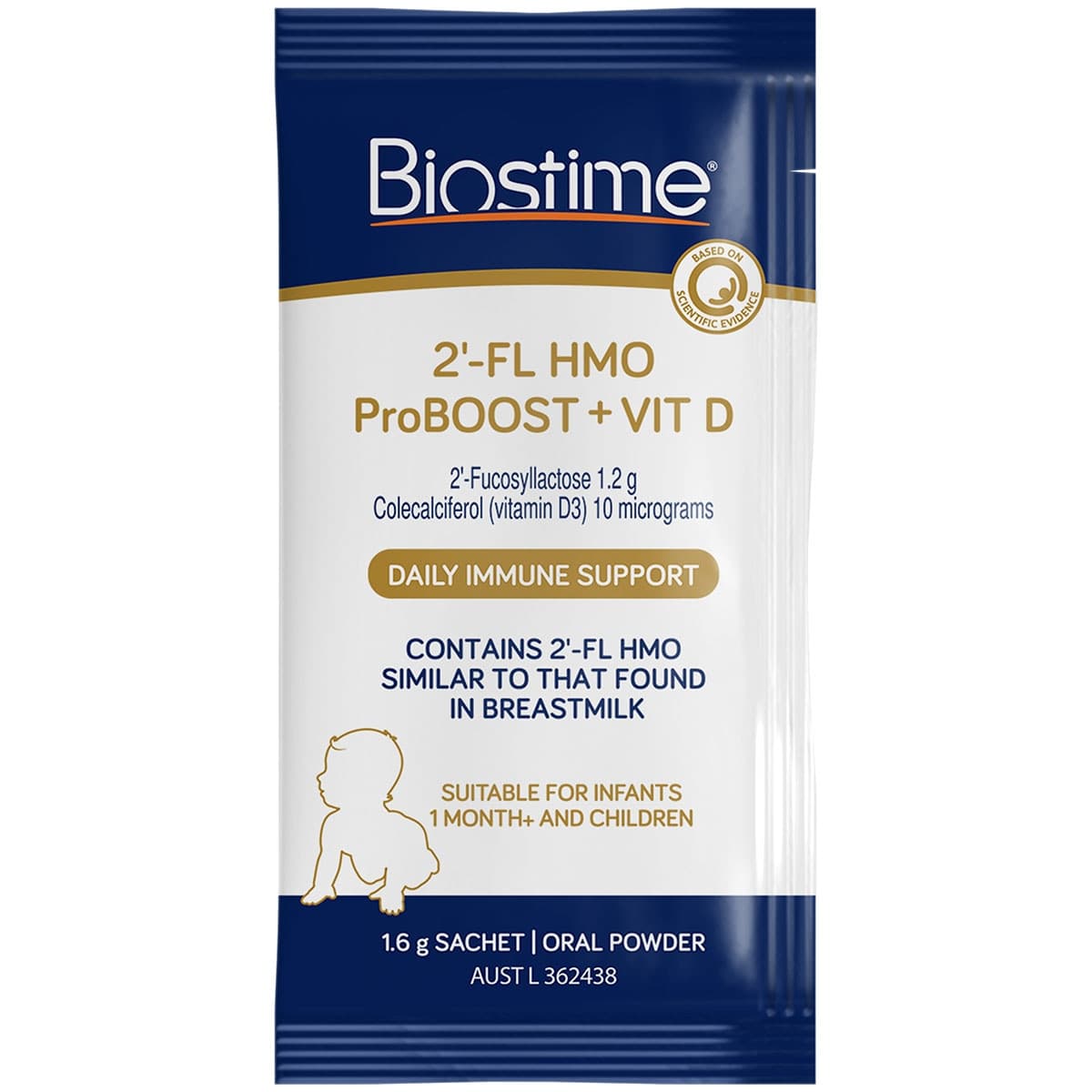 Thumbnail Biostime 2 FL HMO Proboost+Vitamin D Powder 28 x 1.6g Sachets