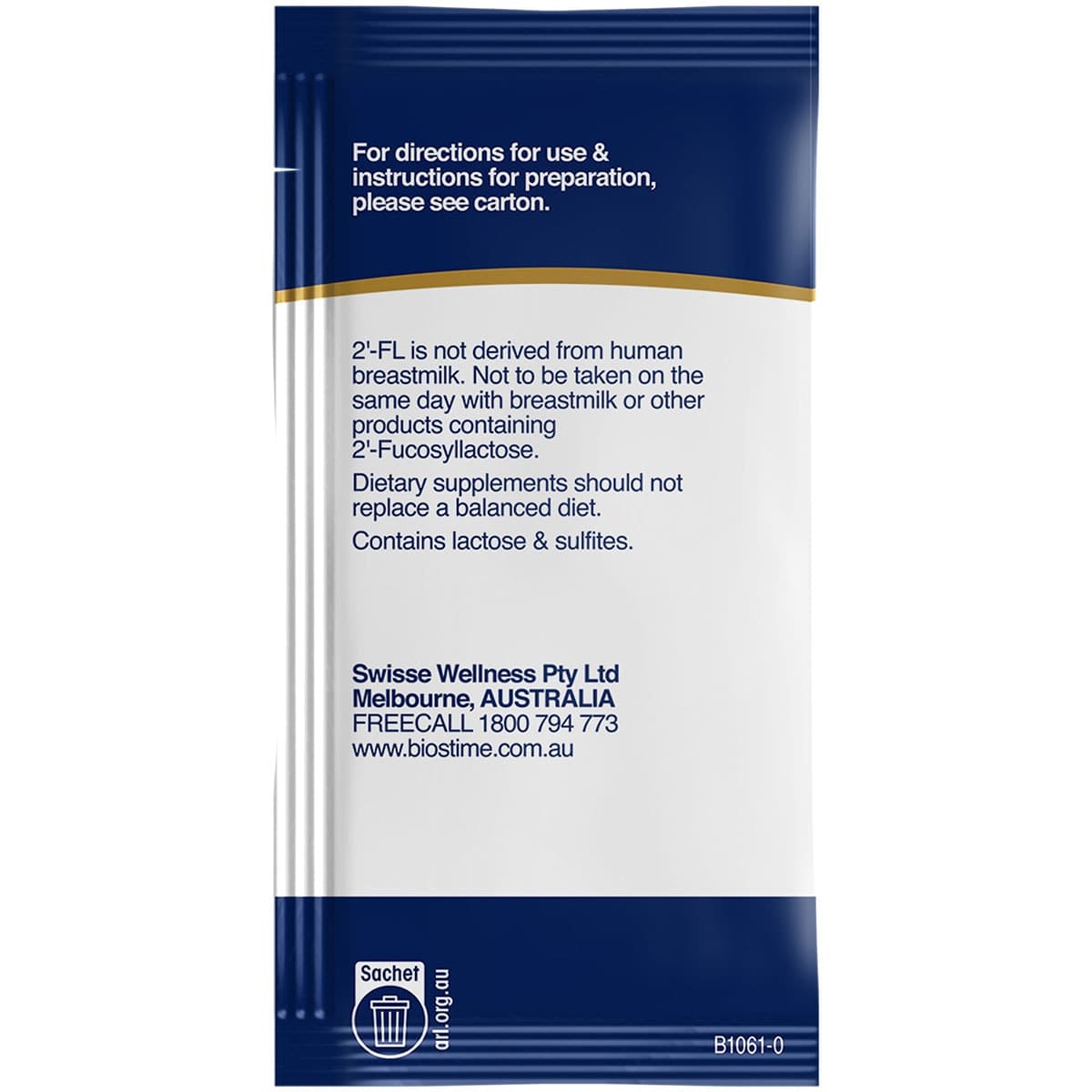 Thumbnail Biostime 2 FL HMO Proboost+Vitamin D Powder 28 x 1.6g Sachets