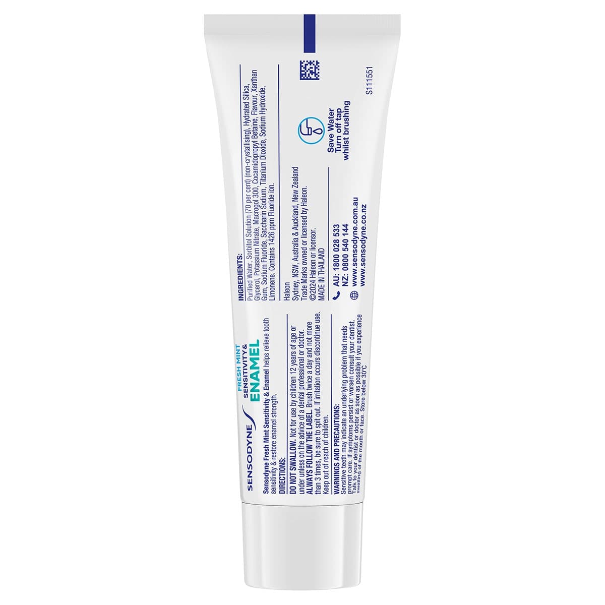 Thumbnail Sensodyne Sensitivity & Enamel Toothpaste Fresh Mint 100g