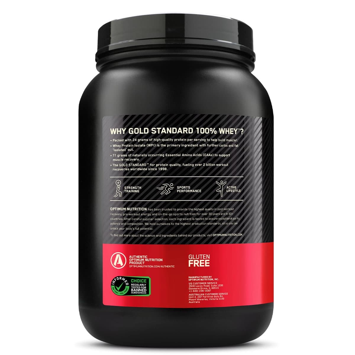 Thumbnail Optimum Nutrition Gold Standard 100% Whey Protein Powder Rich Choc 907g