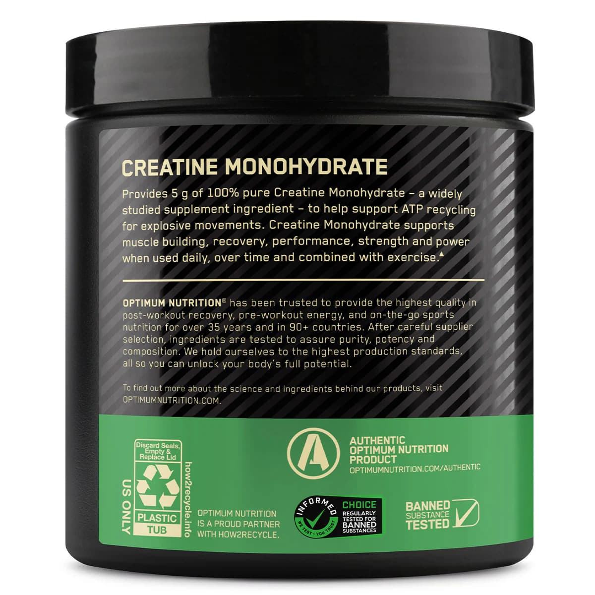 Thumbnail Optimum Nutrition Micronized Creatine Monohydrate Powder Blueberry Lemonade 360g