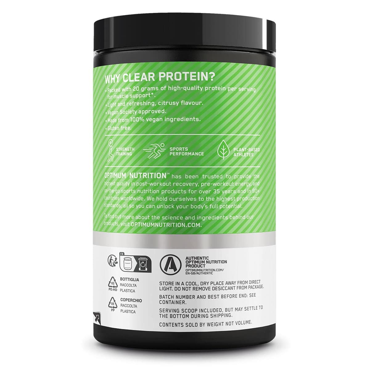 Thumbnail Optimum Nutrition Clear Plant Protein Isolate Lime Sorbet 280g