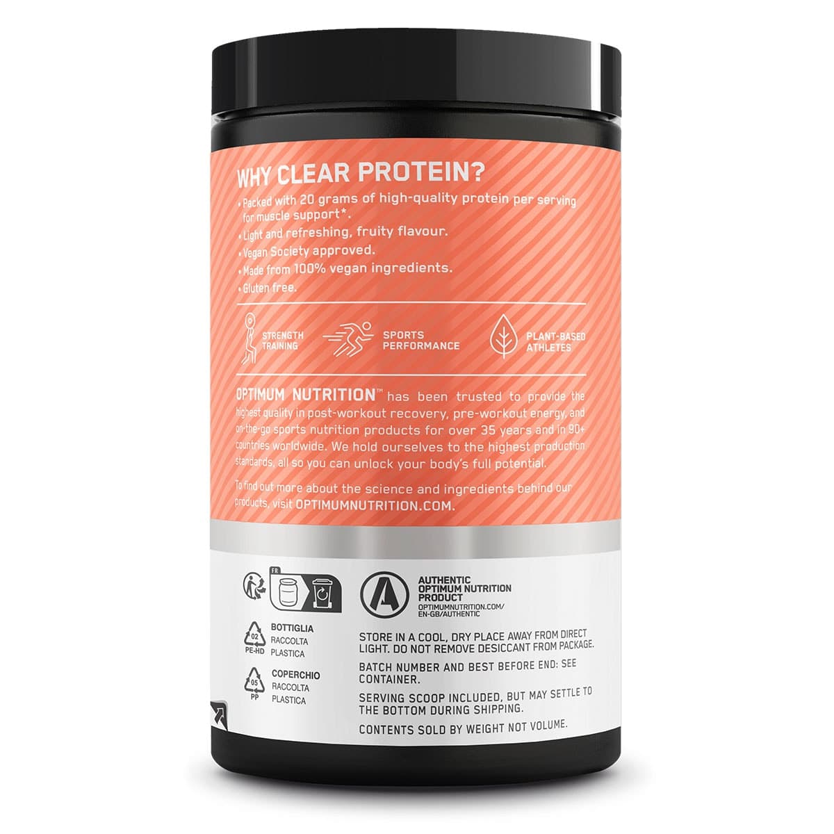 Thumbnail Optimum Nutrition Clear Plant Protein Isolate Juicy Peach 280g