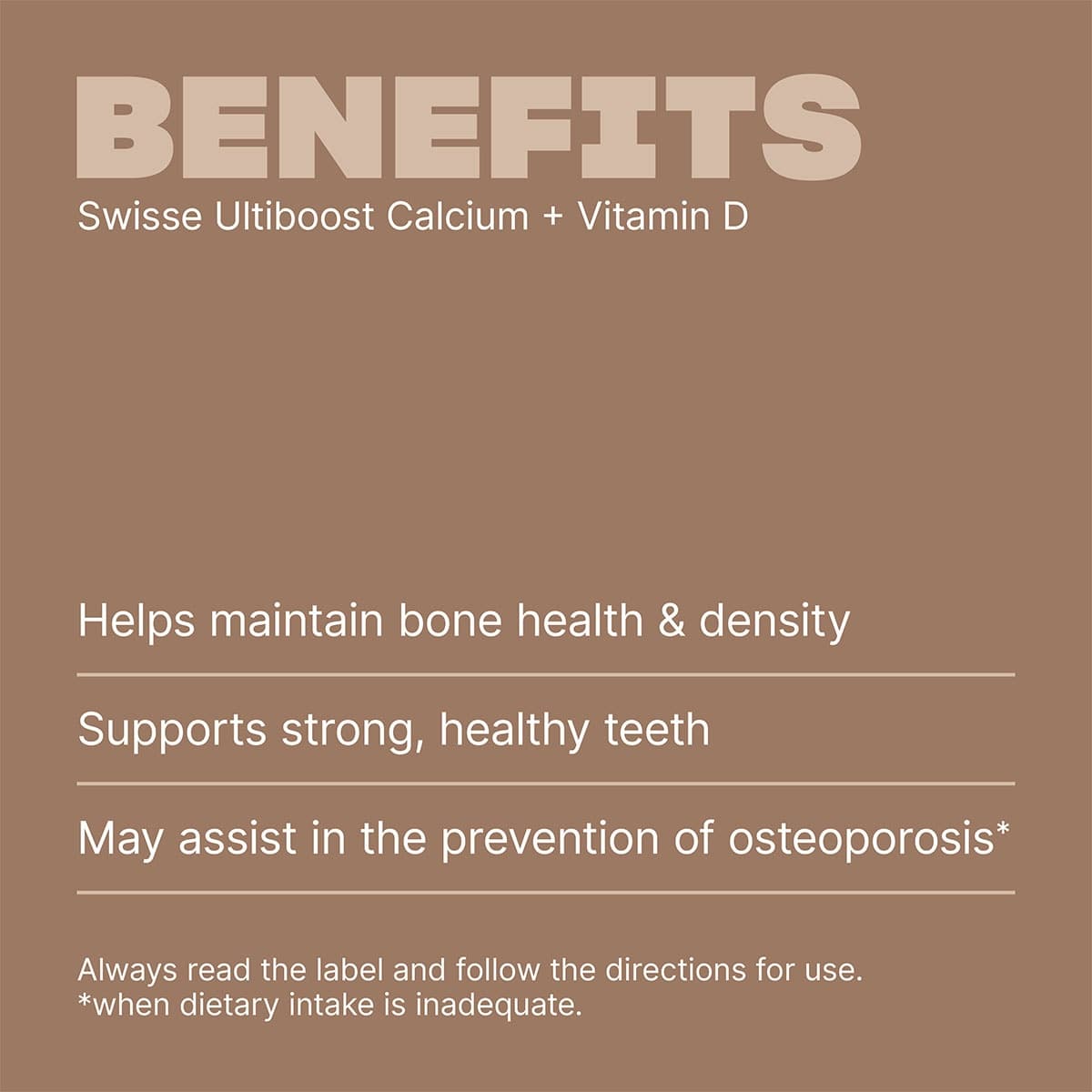 Thumbnail Swisse Ultiboost Calcium + Vitamin D 150 Tablets