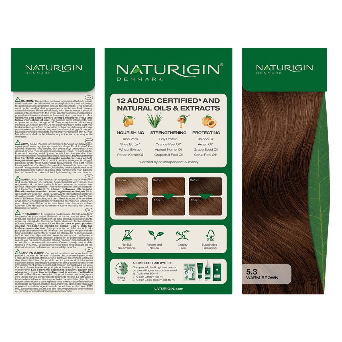 Thumbnail Naturigin 5.3 Warm Brown Natural Permanent Hair Colour
