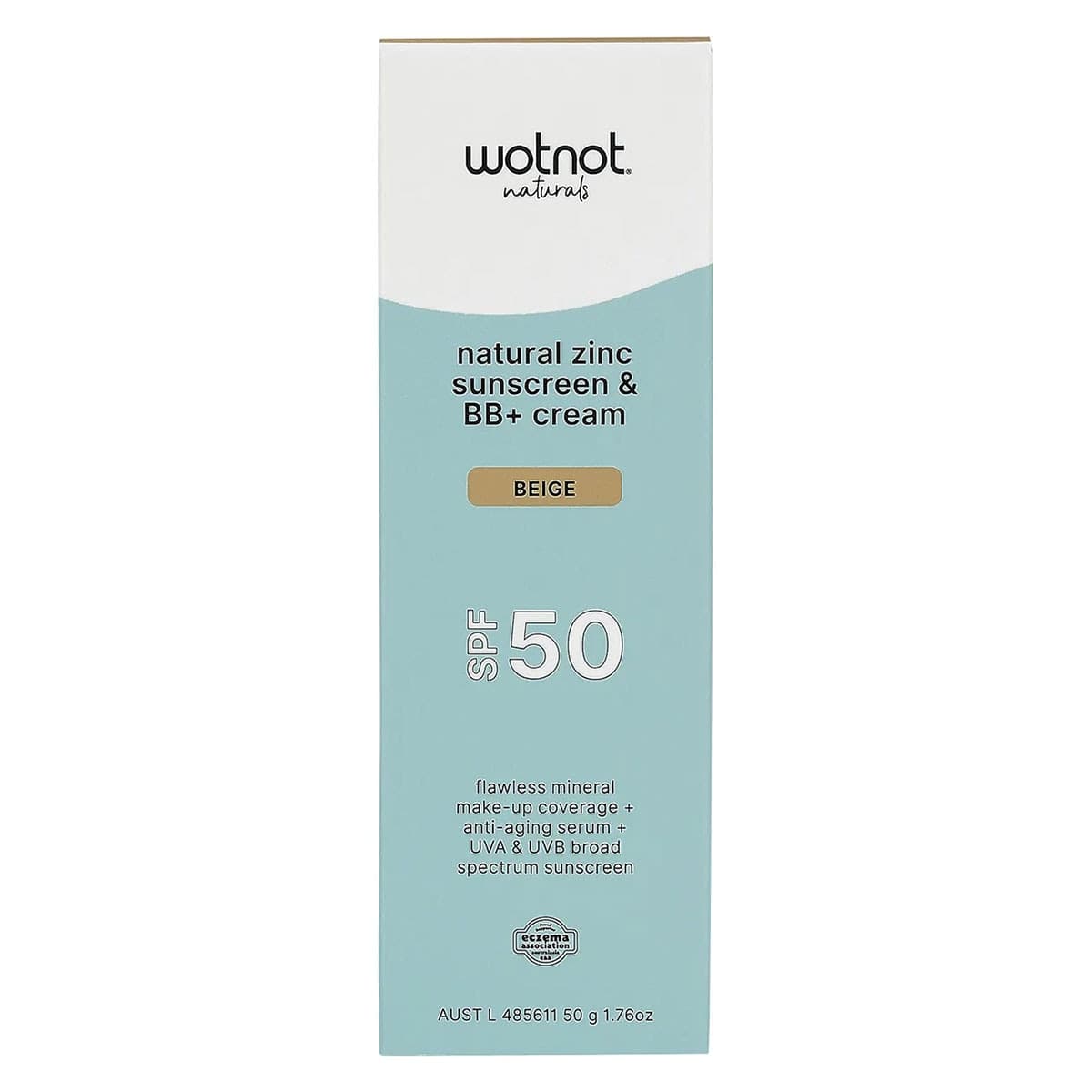 Thumbnail Wotnot Natural Zinc Sunscreen+BB Cream Beige SPF50 50g